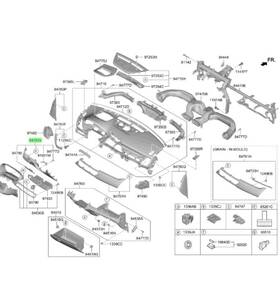Q5100wk Kia 84750 Seltos 2019-2023 Panel Assy Lower Crash Pad Lh Q5100wk Kia 84750 Seltos 2019-2023 Panel Assy Lower Crash Pad Lh