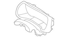 84830-h9000wk Kia Genuine Cluster Bezel 84830-h9000wk Kia Genuine Cluster Bezel