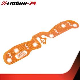 Big55984 Liugou74 Fit For 87-91 Jeep Wrangler Center Gauge Cluster Printed Circuit Board Orange