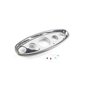 Bdi-9104 Lokar 3 1/8 Inch Oval Dash Insert Aluminum