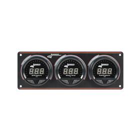52-44662 Longacre Digital Elite Waterproof 3 Gauge Set Panel
