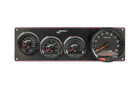Lon52-44574 Longacre Waterproof Smi 3 Gauge Panel With Tach Op/wt/fp 52-44574