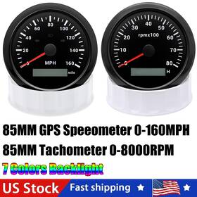 0-8000rpm Maimeimi Cx8351b Cx8153bus 85mm Gps Speedometer 160mph With Turning Light Tachometer For Car Boat