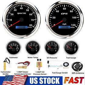Cxa011 Maimeimi Cxa059 4 6 Gauge Set 110mm Gps Speedometer 120mph Tacho 8000rpm Waterproof With Sensor Us