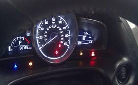 0169060 Mazda 2014 - 2018 3 Head Speedometer Gauge Cluster Bjs7 55 430 ..only 60k Oem