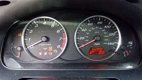 257-52359 Mazda Speedometer Cluster Blacked Out Panel Mph Fits 08 6 218313