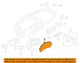 Kd4555447 Mazda Oem 14-17 6 Dash Gauge Speedometer-cluster Lens