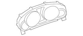Mazda Tk21-55-214 Genuine Cluster Bezel