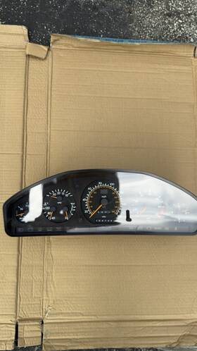 1295404011 Mercedes-benz 90-92 R129 500sl Instrument Cluster Speedometer 104 K Miles Damaged