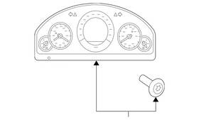 212-900-73-29 Mercedes-benz Genuine Instrument Cluster