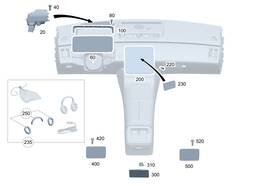 223-900-83-38 Mercedes-benz Genuine Control Unit