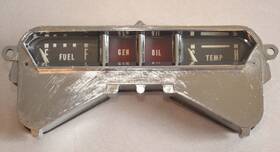 Pb9m-9280-a Mercury 1959 Dash Instrument Cluster Gas Fuel Gen/oil Light Temperature Gauge
