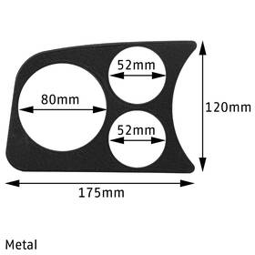303685976 Mid America Motorworks 1958-1977 Vw Beetle Dash Gauge Panel Lh 3 Hole 80mm And 52mm Mount 303685976 Mid America Motorworks 1958-1977 Vw Beetle Dash Gauge Panel Lh 3 Hole 80mm And 52mm Mount