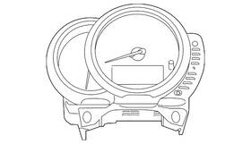 62-10-5-b3e-9c7 Mini Genuine Instrument Cluster