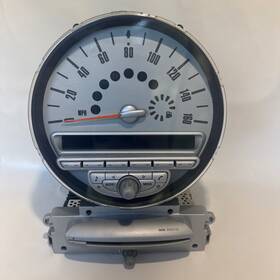 65123456518 Mini 2007-2011 Cooper S Speedometer Instrument Cluster Radio Receiver Oem Lot749