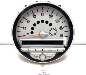 9233770 Mini 08-10 Oem Cooper R55 Clubman Instrument Cluster Speedometer Mph White