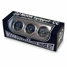 Mpg5030 Mooneyes Moon Equipped 3 Gauge Set Classic Hot Rod Look