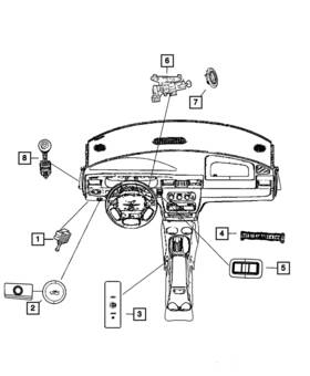 04602820ad Mopar Genuine Instrument Panel Switch Pod 4602820ad