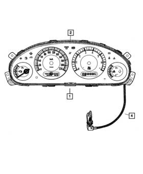 04685952ab Mopar Genuine Instrument Panel Cluster 4685952ab