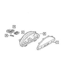 05103649aa Mopar Genuine Cluster 5103649aa
