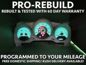 05172702ad Mopar 07-09 Sebring Sedan Conv Instrument Gauge Cluster Speedo Tach Mileage Prog 2942