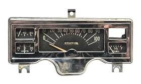 589abj106w Mopar 1946 To 1948 Plymouth Gauge Clusters Chrome Bezel Deluxe 40s Part