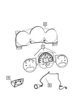 68001782aa Mopar Genuine Instrument Cluster Mask And Lens