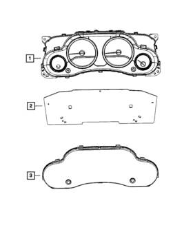 68004043aa Mopar Genuine Instrument Cluster - Lens