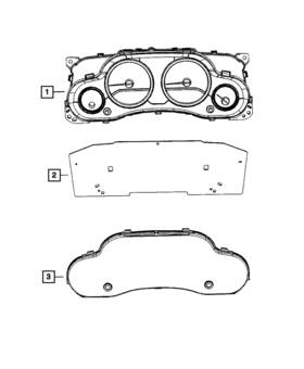 68004045aa Mopar Genuine Instrument Cluster Lens