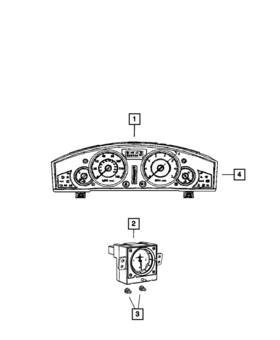 68031296aa Mopar Genuine Instrument Cluster Mask And Lens