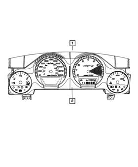 68102759aa Mopar Genuine Instrument Cluster Mask And Lens