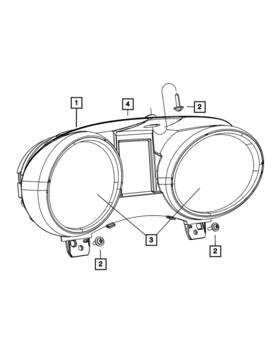 68140330aa Mopar Genuine Cluster Visor
