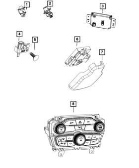 68184926ab Mopar Genuine Vehicle Feature Controls Center Stack