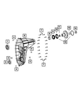 68212434ac Mopar Genuine Rear Case Half