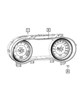 68226546ab Mopar Genuine Instrument Cluster Mask And Lens