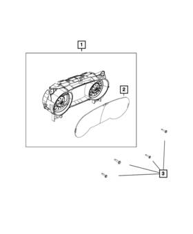 68233868ao Mopar Genuine Instrument Panel Cluster