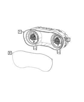 68304616aa Mopar Genuine Instrument Cluster Mask
