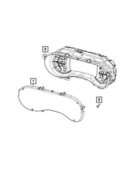 68309544aa Mopar Genuine Instrument Cluster Lens