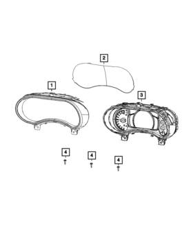 68437650aa Mopar Genuine Cluster Visor