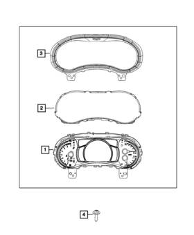 68507770aa Mopar Genuine Cluster Visor 68507770aa Mopar Genuine Cluster Visor