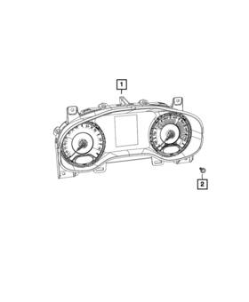 6ux45kxhaa Mopar Genuine Instrument Panel Cluster
