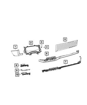 Mopar 7kz98tx7ac Genuine Instrument Cluster Bezel