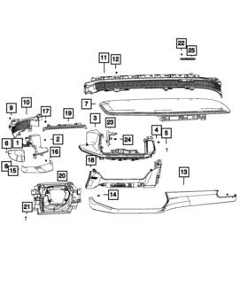 7lm99tx7aa Mopar Genuine Instrument Cluster Bezel
