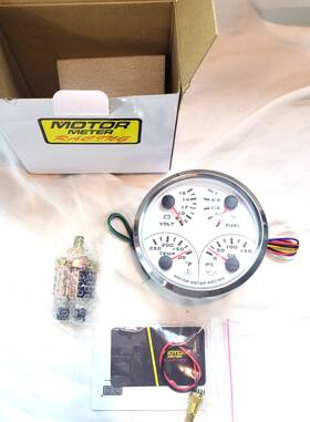 Motor Meter Racing 710139837403 W Pro Series 85mm 3-3/8 Inch 4 In 1 Multi-function Gauge New