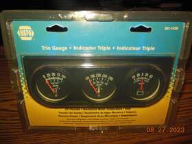 501-1456 Napa Trio Gauge Panel Black
