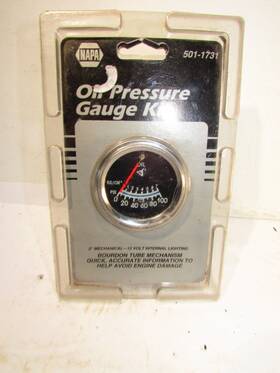 501-1731 Napa Nos Oil Pressure Guage Kit New Sealed 2 Inch 12 Volt Car Truck Van
