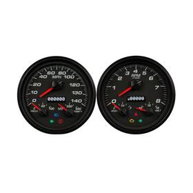 02257-01 New Vintage Usa Performance Ii Series Gauges Black