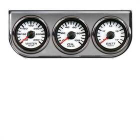 02330-03 New Vintage Usa Performance Ii White 3 Gauge Power Pack