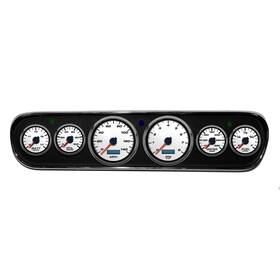 02706-03 New Vintage Usa 6 Gauge Performance Ll Wht 64-66 Fits Mustang