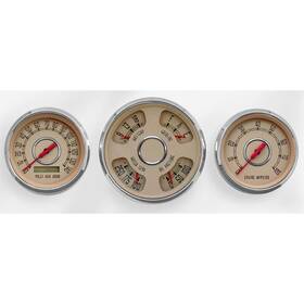 37334-02 New Vintage Usa 3 Gauge Combo Woodward Series 4 3/8 Inch Bge